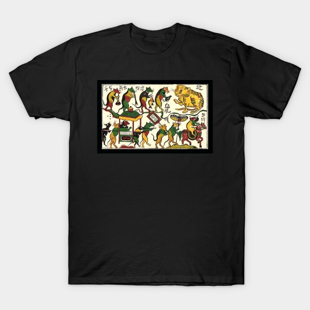 Rat's wedding - Vietnam folk art T-Shirt by SkyisBright